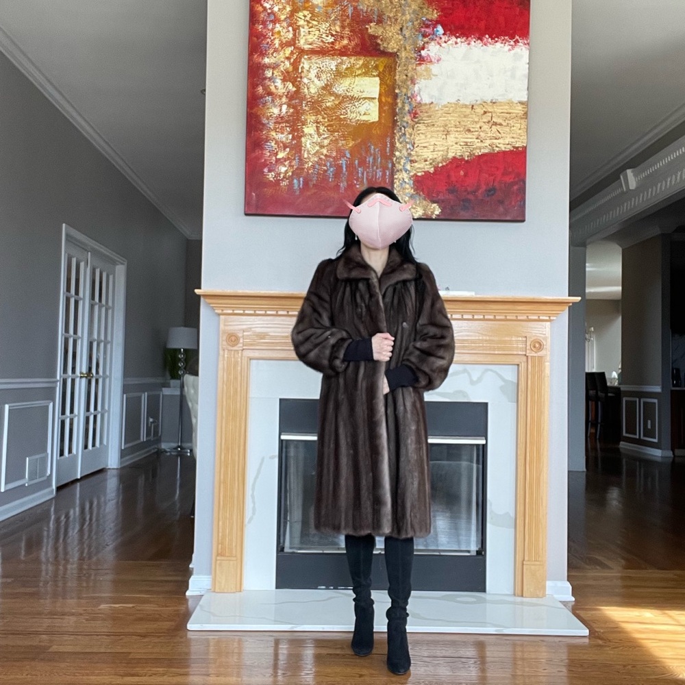 Canada Majestic Mink Certified Blue Iris Mink Coat